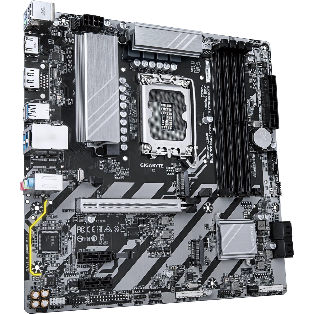 Материнская плата Gigabyte B860M D3HP Micro-ATX, LGA 1851 - миниатюра 14