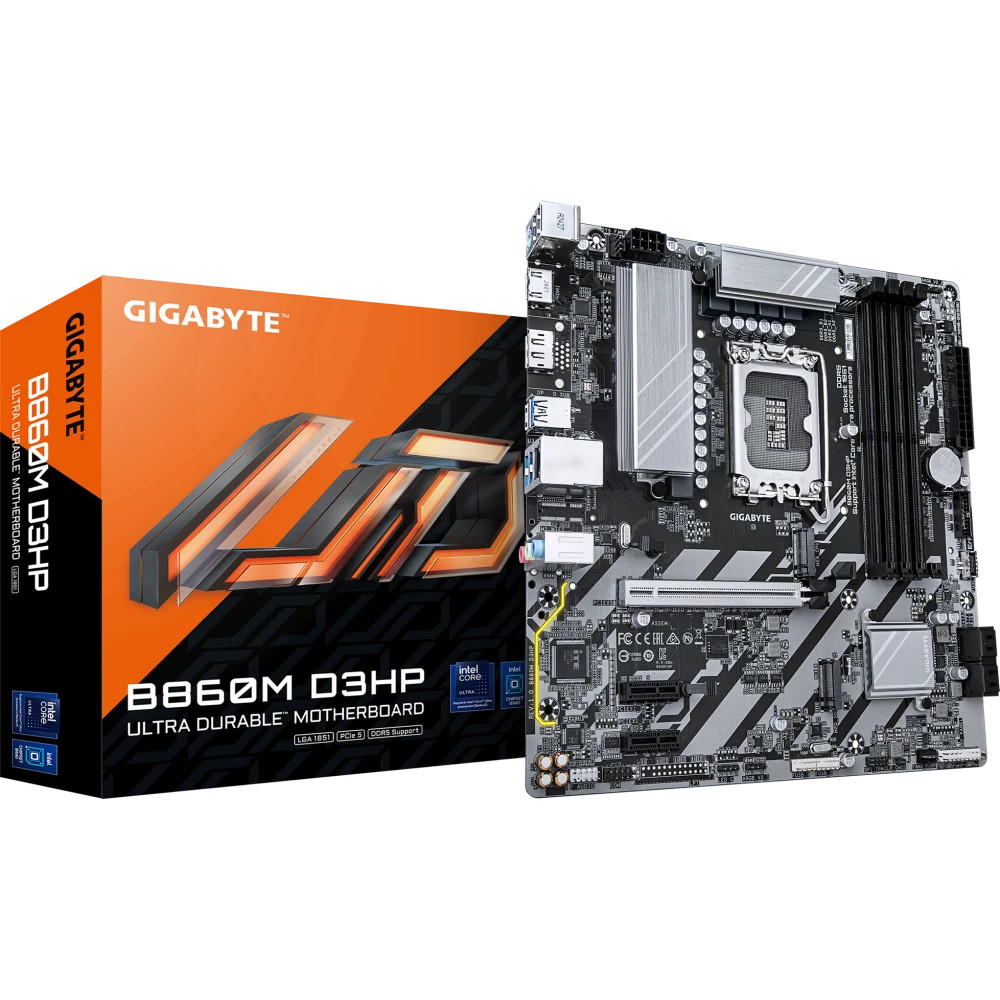Материнская плата Gigabyte B860M D3HP Micro-ATX, LGA 1851 - миниатюра 12
