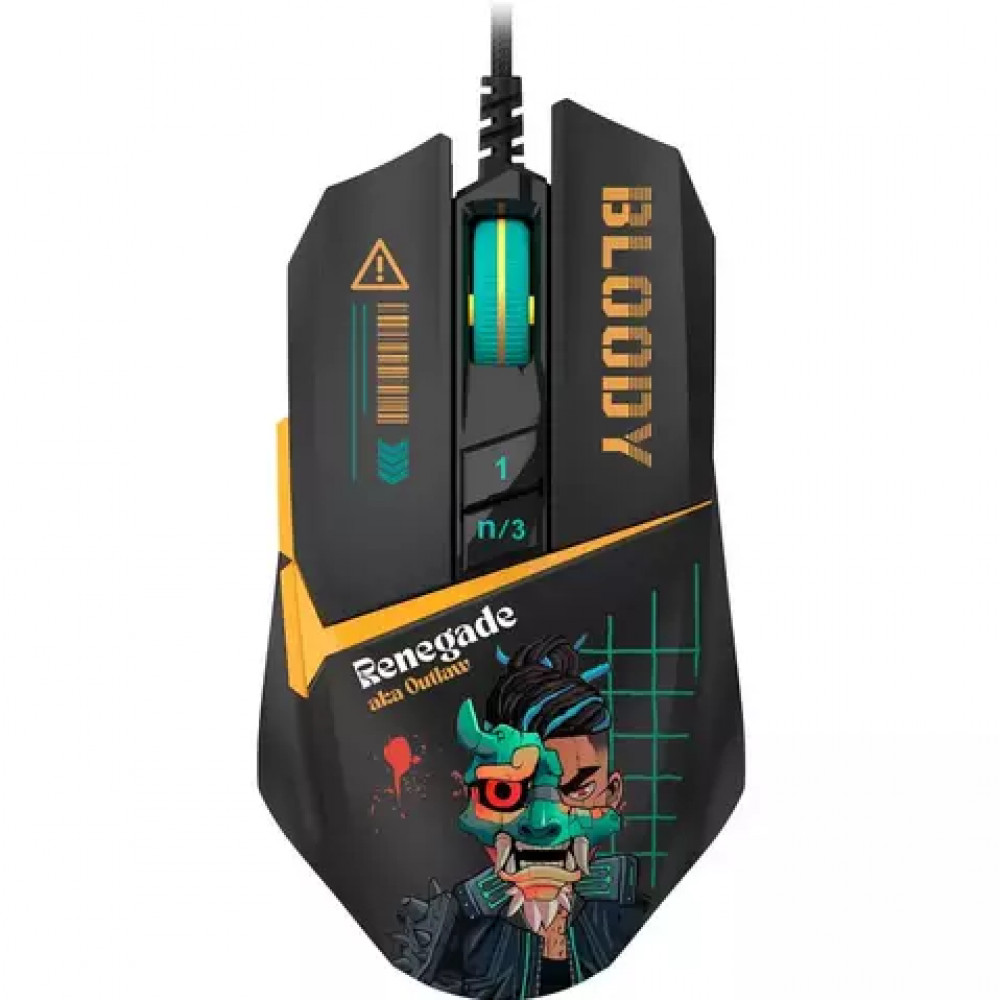 Мышь Bloody W63Max Renegade Black Midnight Игровые, Проводная - миниатюра 4