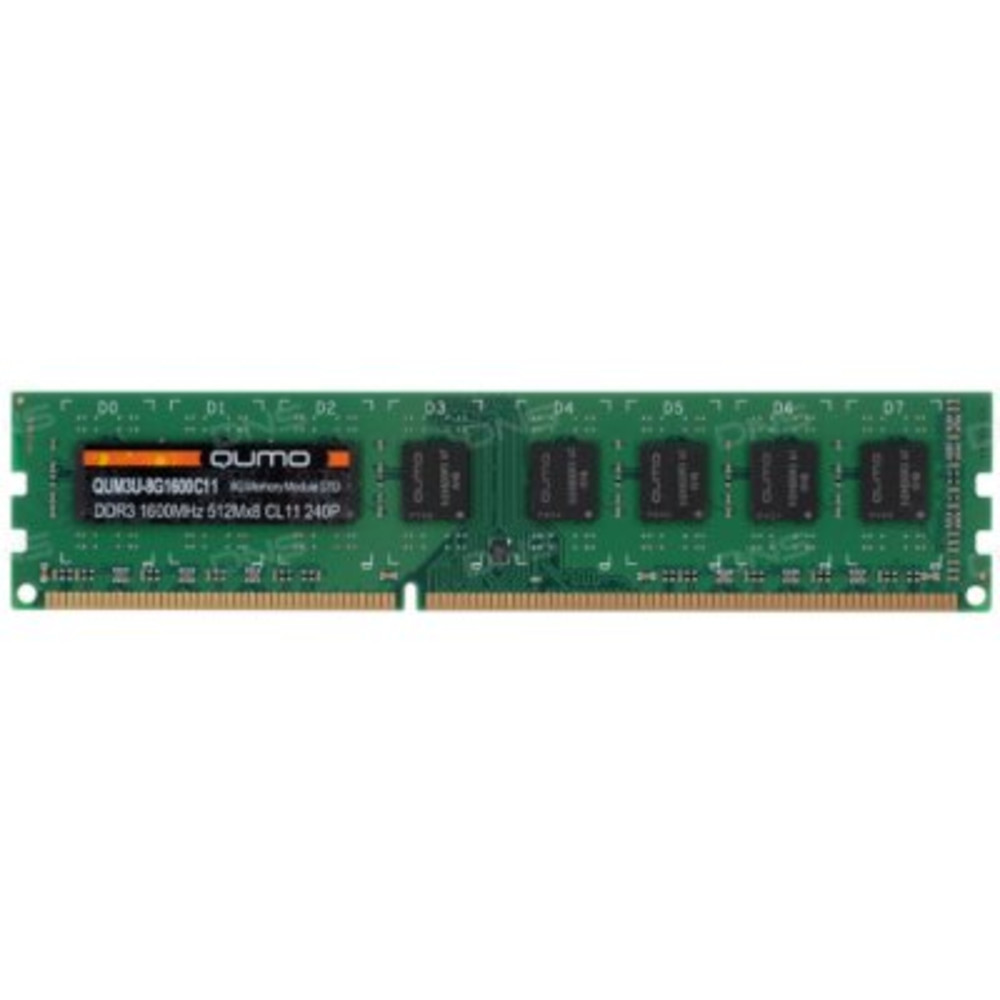 ОЗУ Qumo DDR3 DIMM 8GB QUM3U-8G1600C11L DIMM, DDR3, 8 Гб, 1600 МГц - миниатюра 2