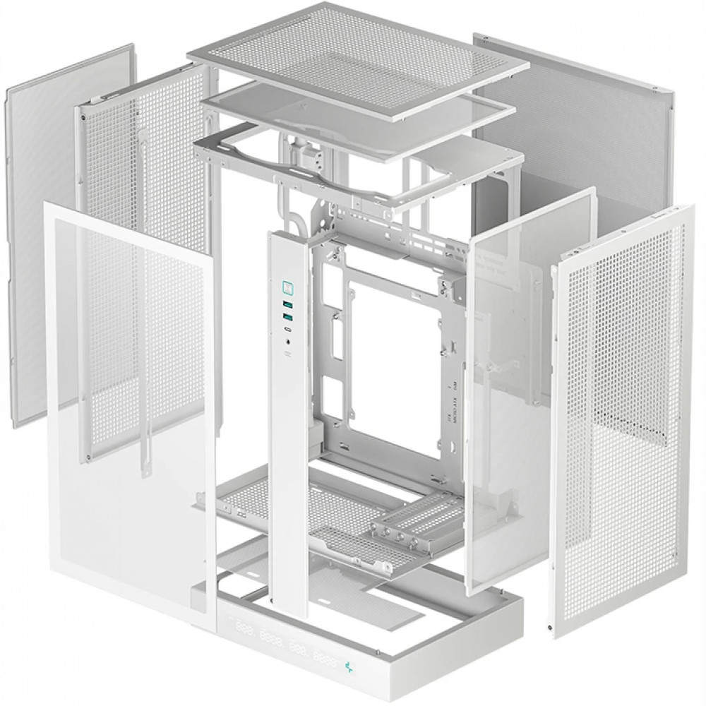 Корпус Deepcool CH270 Digital White R-CH270-WHNDM0-G-1 Mini-Tower - миниатюра 10