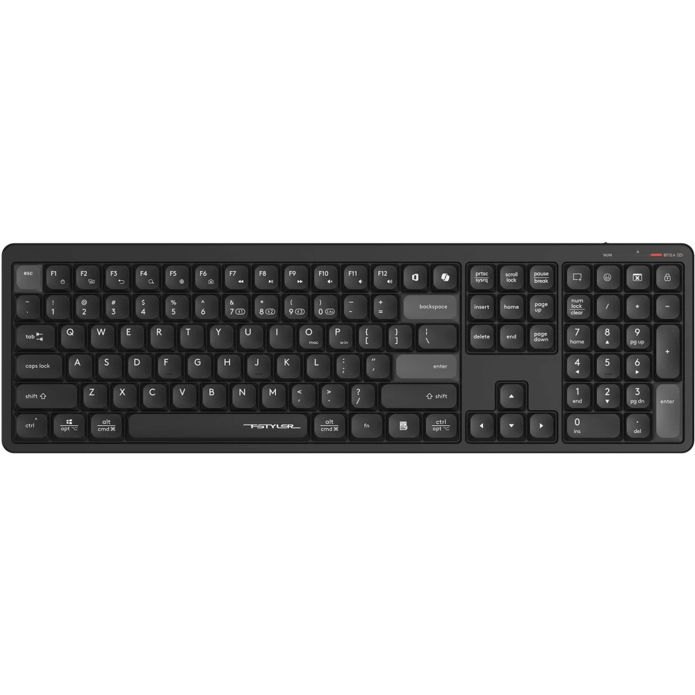 Клавиатура A4Tech Fstyler FBX55C Black FBX55C BLACK Беспроводная, Bluetooth - миниатюра 14