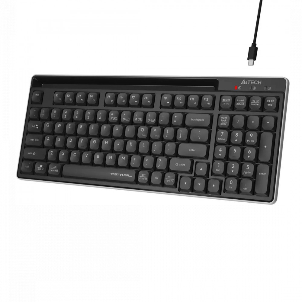 Клавиатура A4Tech Fstyler FBX70C BLACK Беспроводная, Bluetooth - миниатюра 13