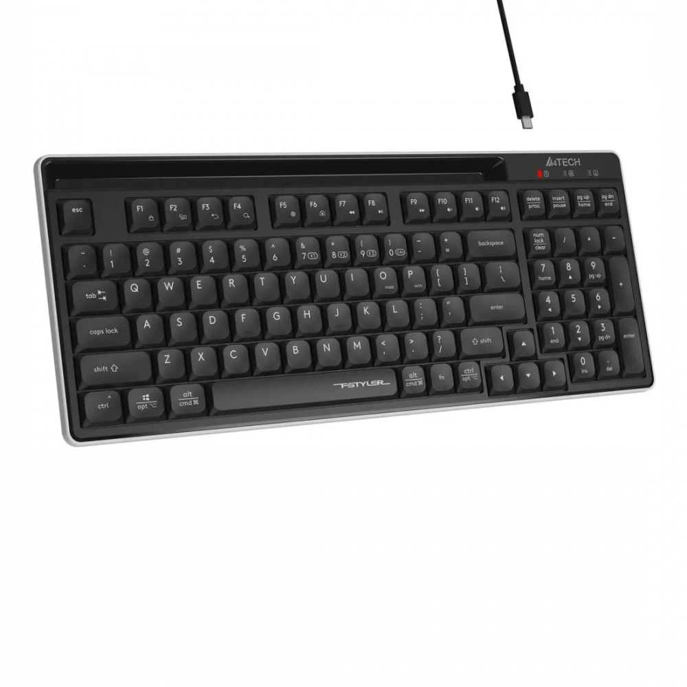Клавиатура A4Tech Fstyler FBX70C BLACK Беспроводная, Bluetooth - миниатюра 12