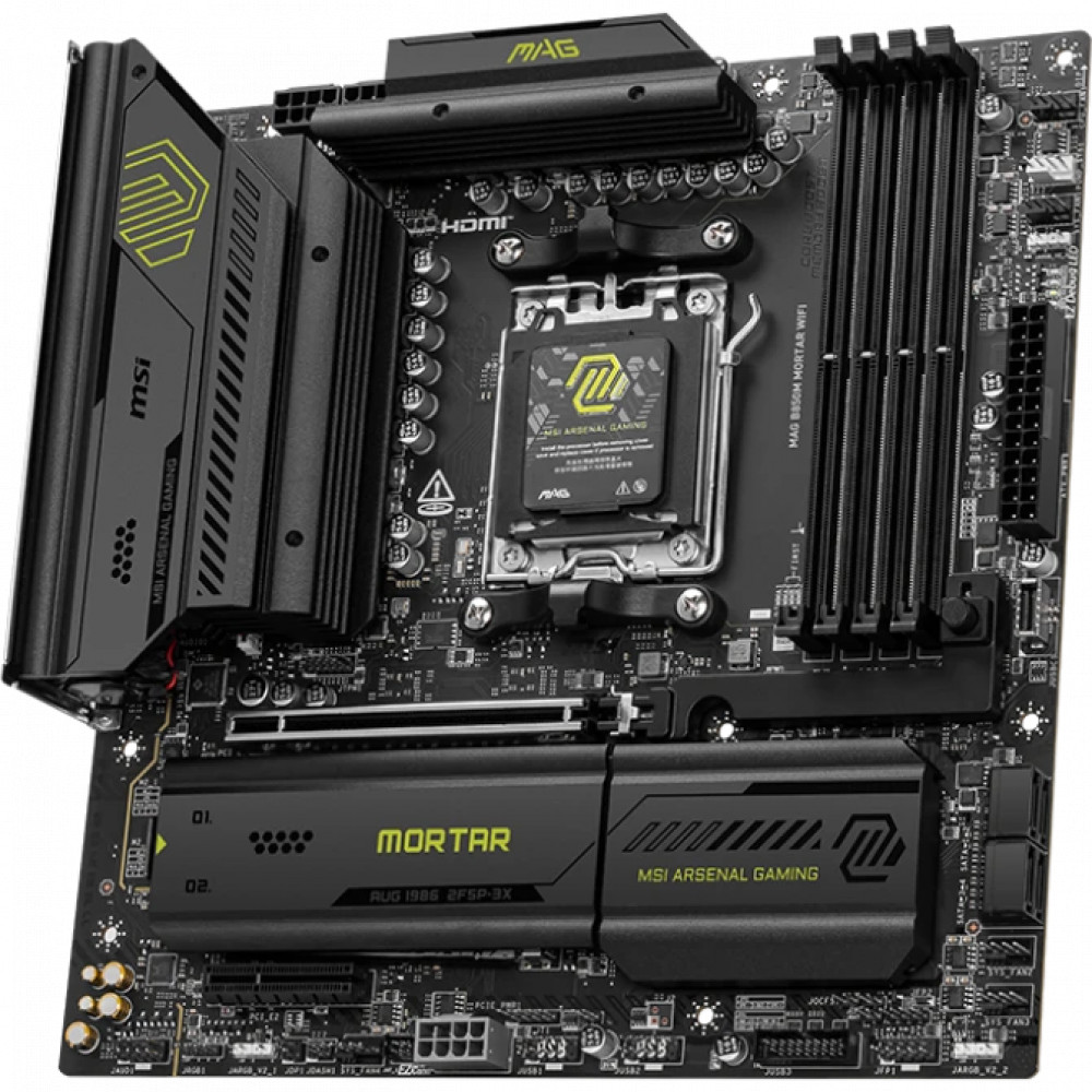 Материнская плата MSI MAG B850M MORTAR WIFI Micro-ATX, AMD AM5 - миниатюра 7