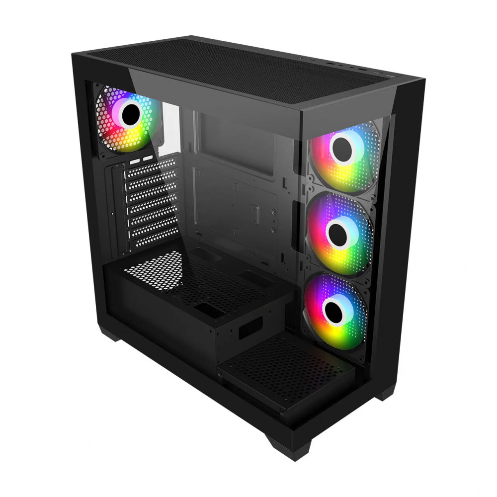 Корпус FSP M340 Black M340-BA Mid-Tower - миниатюра 5