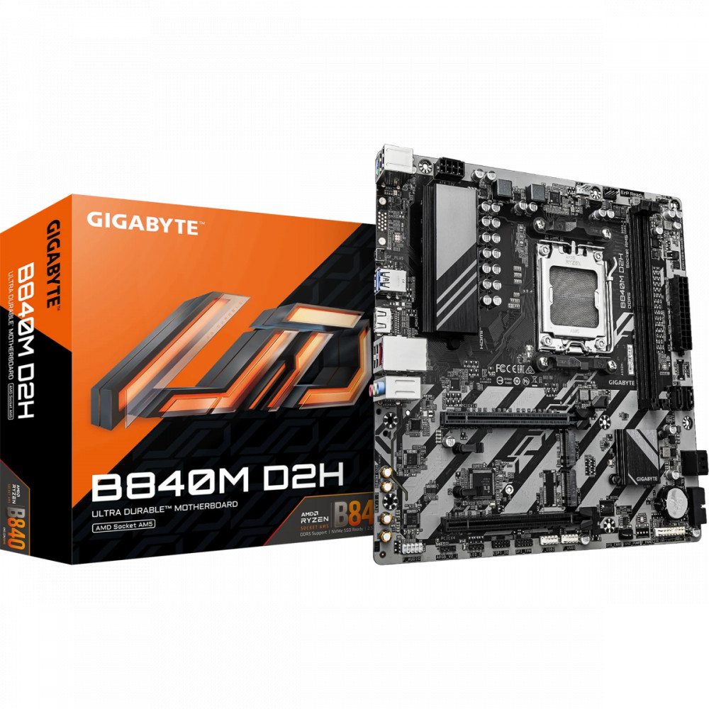 Материнская плата Gigabyte B840M D2H Micro-ATX, AMD AM5 - миниатюра 8