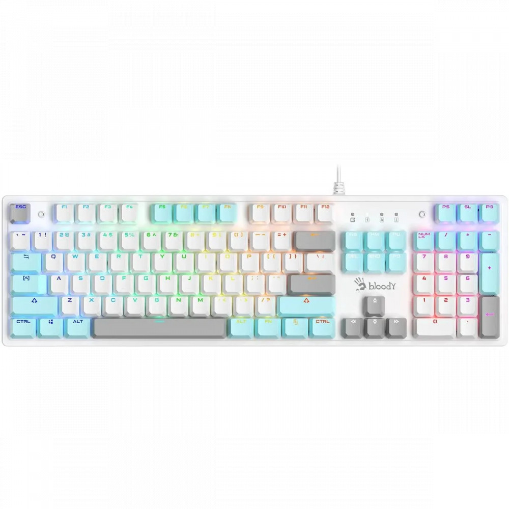 Клавиатура Bloody S520N ICY WHITE Проводная, USB - миниатюра 5