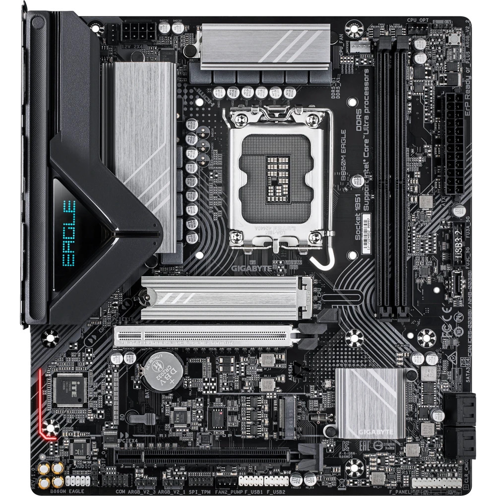 Материнская плата Gigabyte B860M EAGLE Micro-ATX, LGA 1851 - миниатюра 6