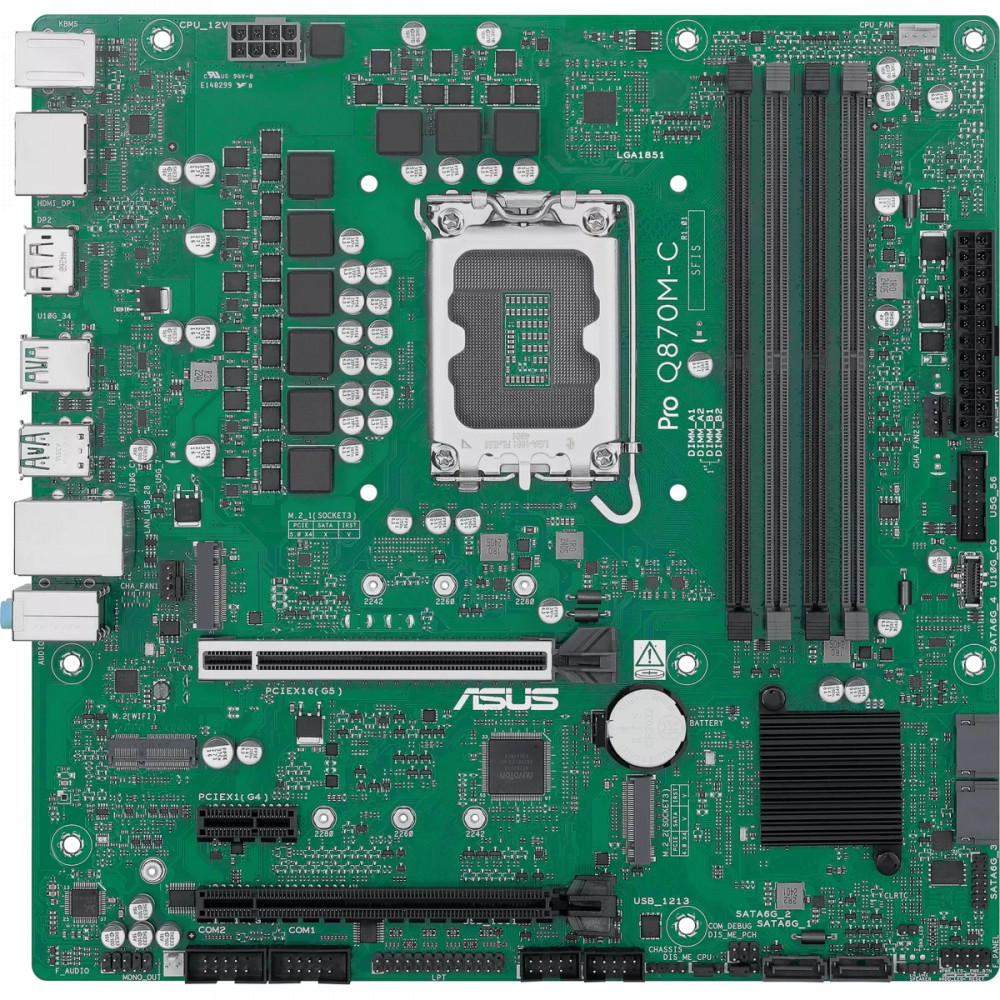 Материнская плата Asus PRO Q870M-C-CSM 90MB1KEP-M0EAYC Micro-ATX, LGA 1851 - миниатюра 5