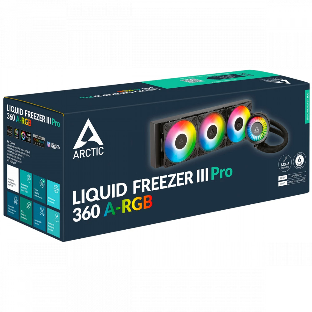 Блок питания ARCTIC Cooling Liquid Freezer III Pro 360 ARGB Black ACFRE00184A - миниатюра 10