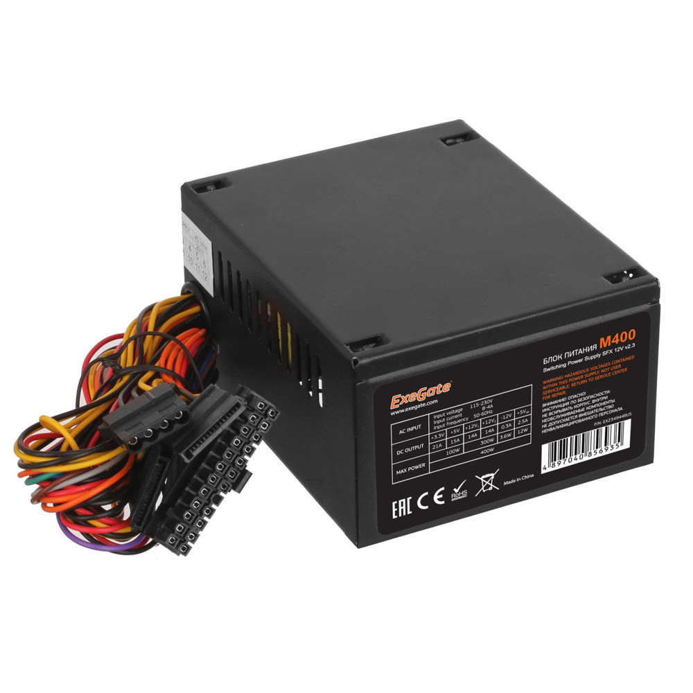 Блок питания ExeGate M400 EX234944RUS - миниатюра 4
