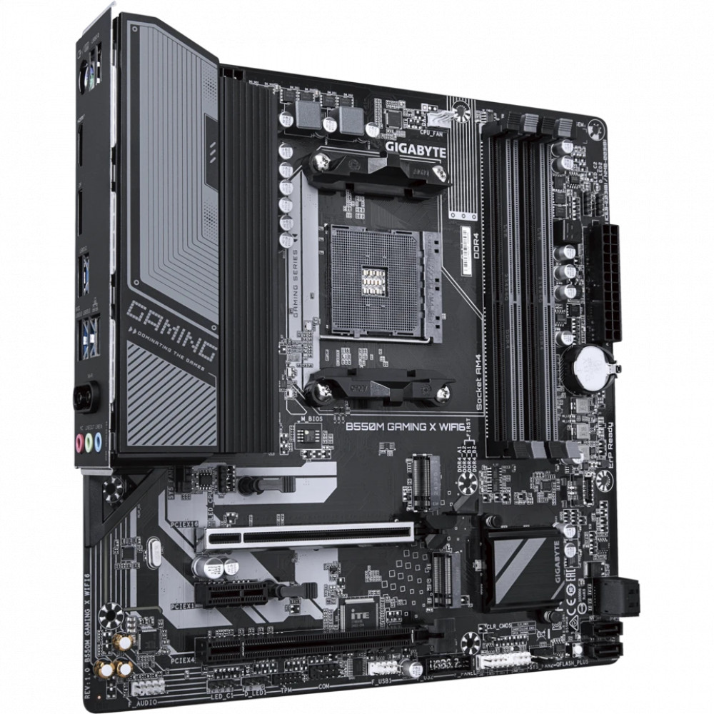 Материнская плата Gigabyte B550M GAMING X WIFI6 Micro-ATX, AMD AM4 - миниатюра 6