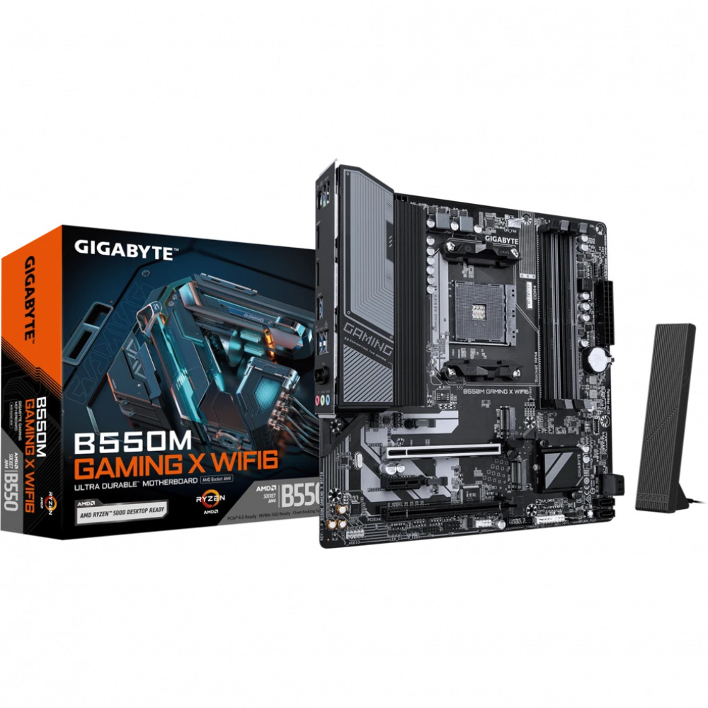 Материнская плата Gigabyte B550M GAMING X WIFI6 Micro-ATX, AMD AM4 - миниатюра 8