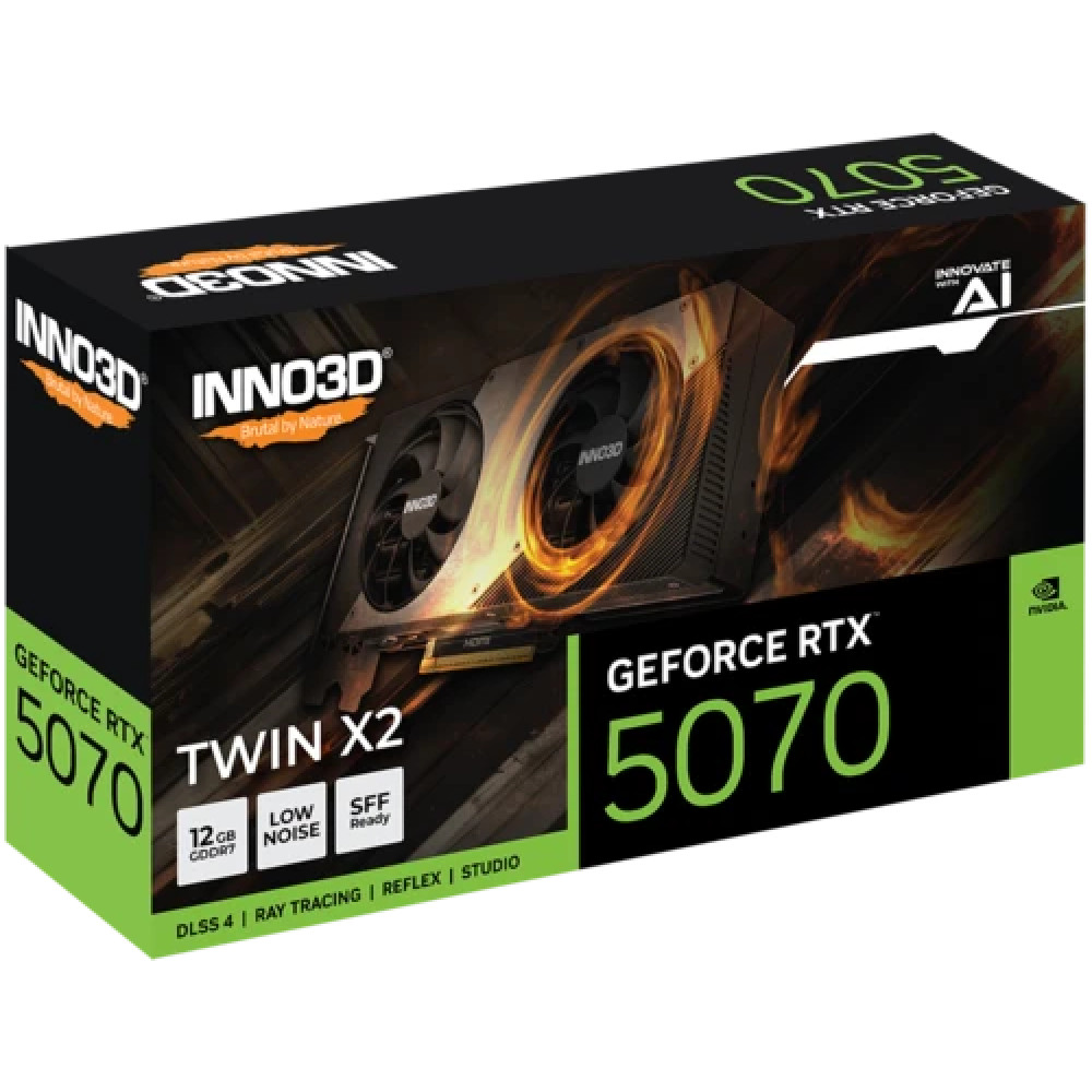 Видеокарта Inno3D GeForce RTX 5070 TWIN X2 N50702-12D7-195064N 12 ГБ - миниатюра 4