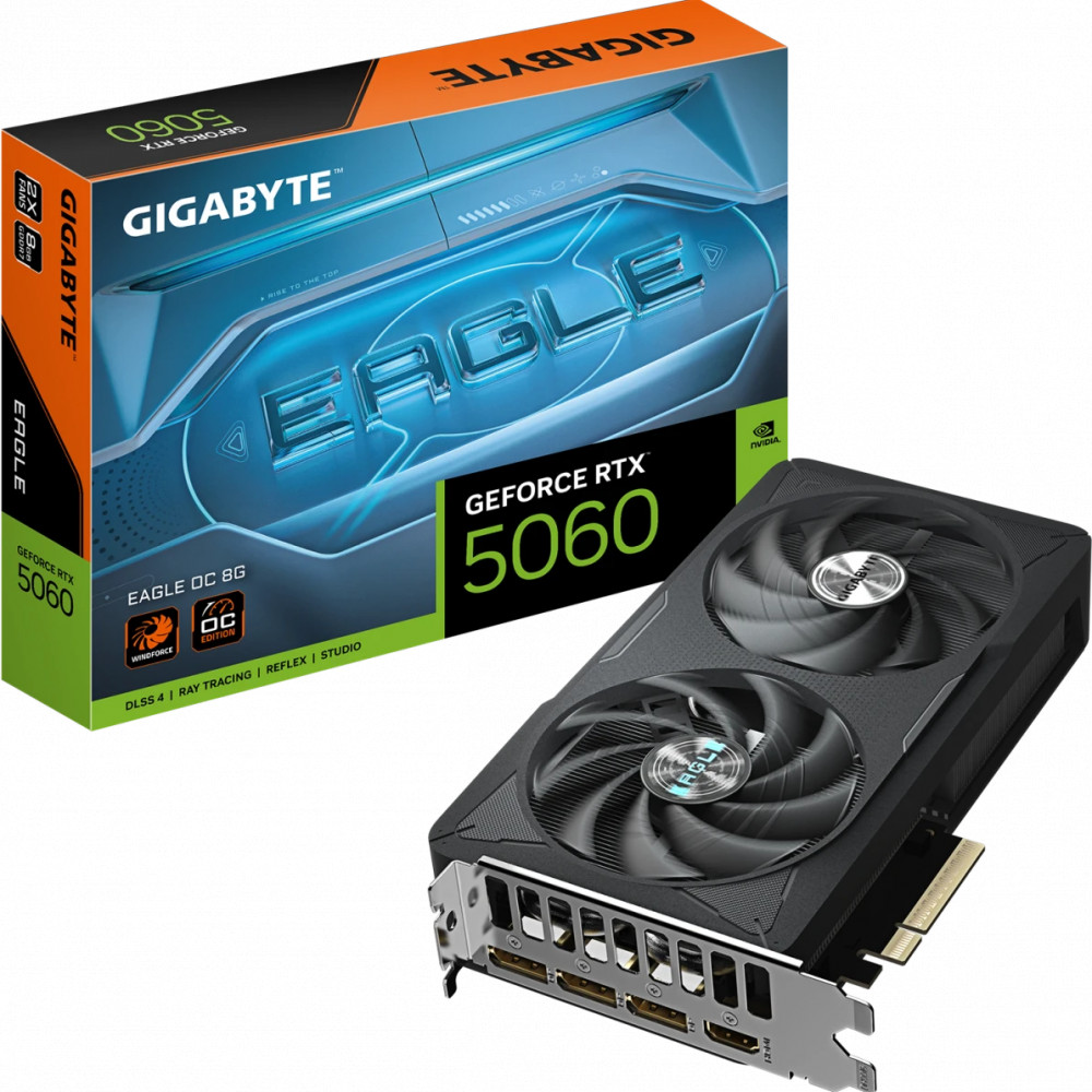 Видеокарта Gigabyte GeForce RTX 5060 Gigabyte EAGLE OC 8Gb GV-N5060EAGLE OC-8GD 8 ГБ - миниатюра 10