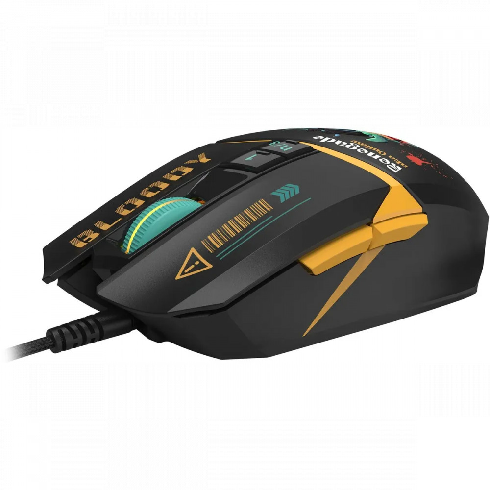 Мышь Bloody W63Max Renegade Black Midnight SAVAGE W63 MAX/ RENEGADE MIDNIGHT ACTIVATED Игровые, Проводная - миниатюра 13