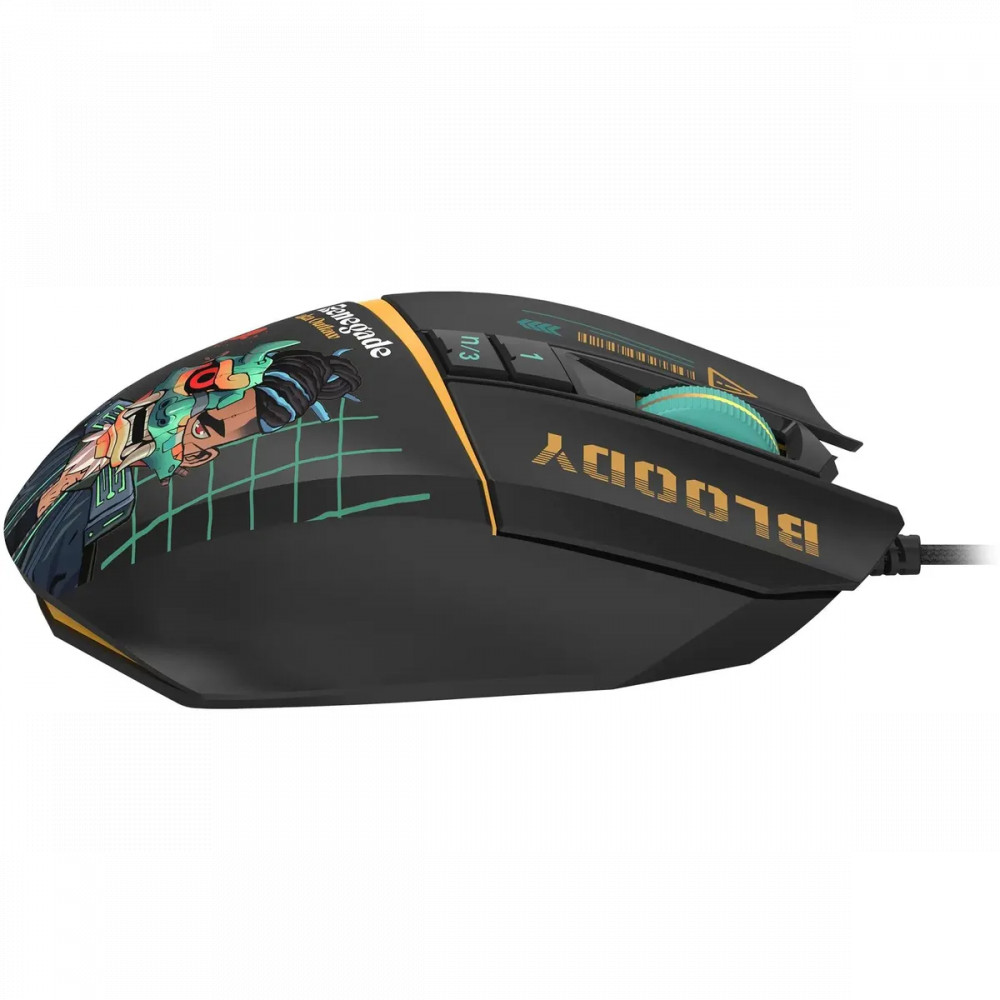 Мышь Bloody W63Max Renegade Black Midnight SAVAGE W63 MAX/ RENEGADE MIDNIGHT ACTIVATED Игровые, Проводная - миниатюра 15