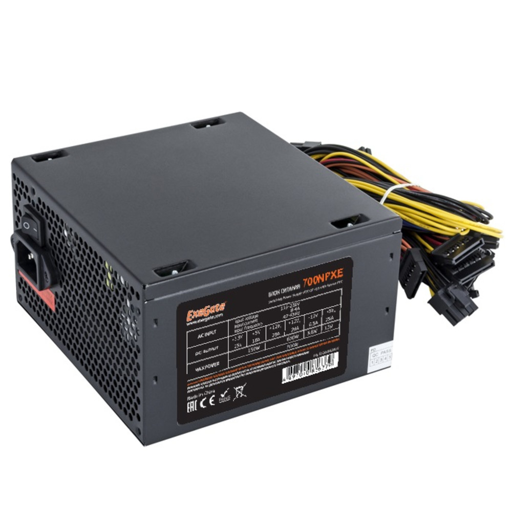 Блок питания ExeGate 700NPXE EX220360RUS - миниатюра 3