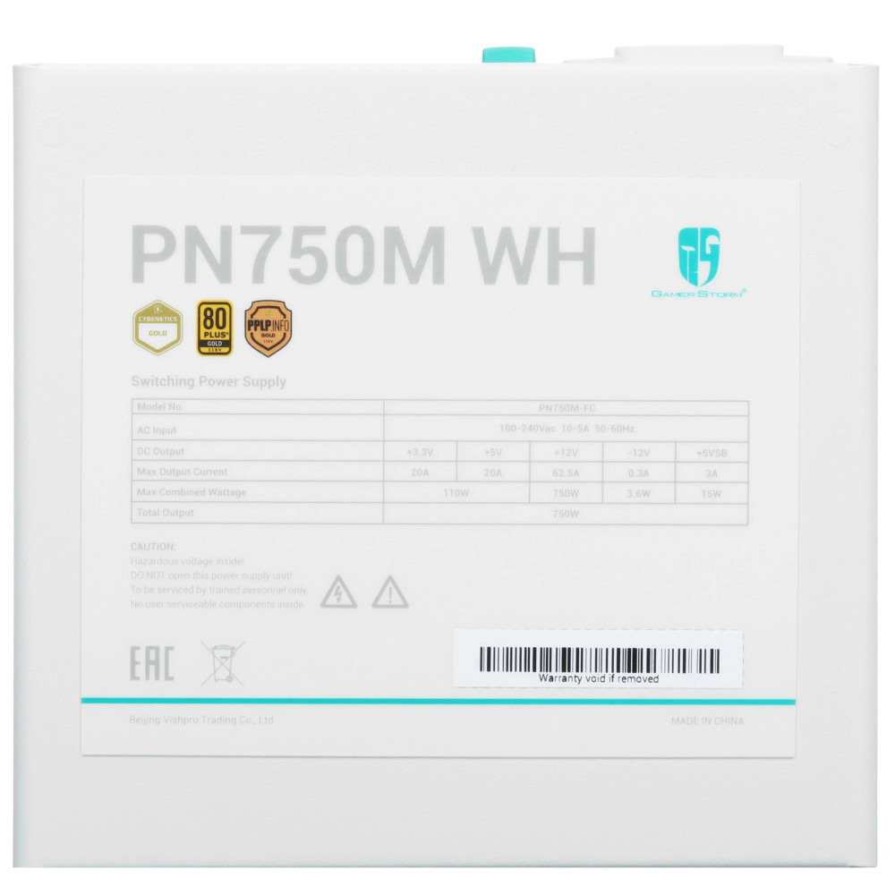Блок питания Deepcool GAMERSTORM PN750M WH R-PN750M-FC0W-WGEU_1 750 Вт - миниатюра 9