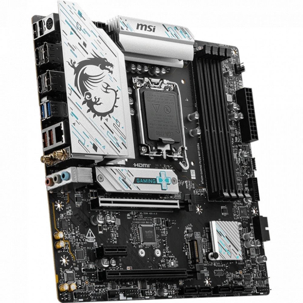 Материнская плата MSI B760M GAMING PLUS WIFI DDR4 B760M GAMING PLUS WIFI DDR4_ Micro-ATX, LGA 1700 - миниатюра 8