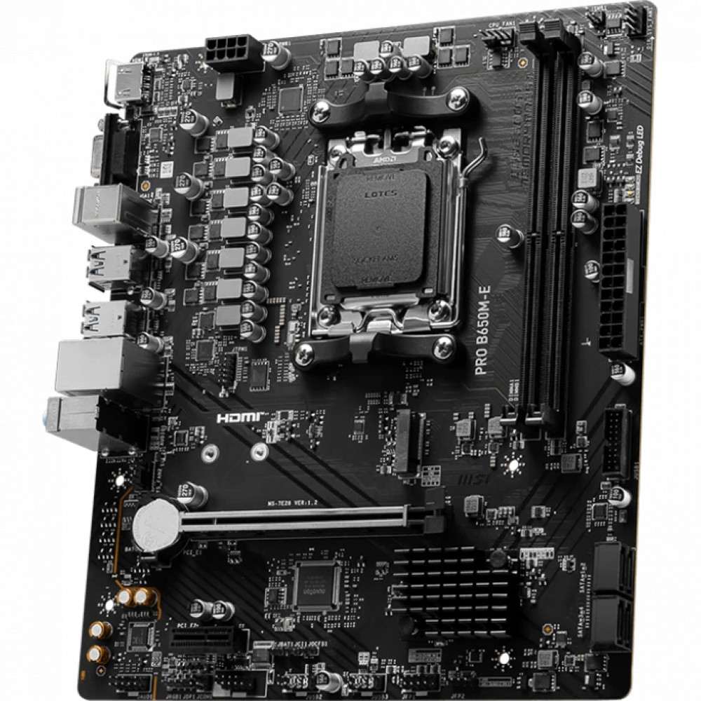 Материнская плата MSI PRO B650M-E Micro-ATX, AMD AM5 - миниатюра 7