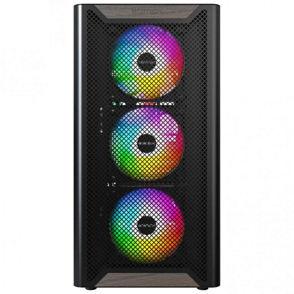 Корпус Montech XR WOOD BLACK Mid-Tower - миниатюра 7