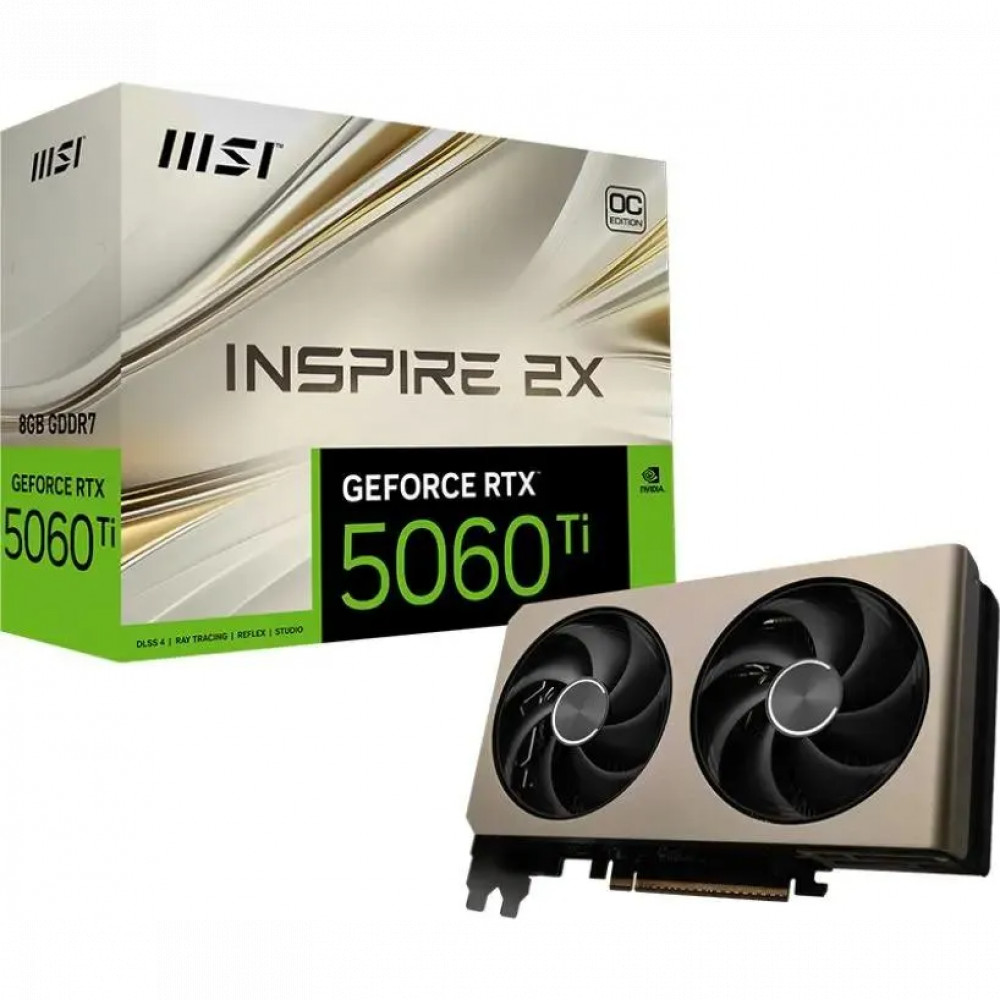 Видеокарта MSI GeForce RTX 5060TI RTX 5060 Ti 8G INSPIRE 2X RTX 5060 TI 8G INSPIRE 2X 8 ГБ - миниатюра 10