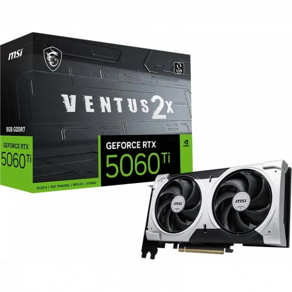 Видеокарта MSI GeForce RTX 5060TI RTX 5060 Ti 8G VENTUS 2X PLUS RTX 5060 TI 8G VENTUS 2X PLUS 8 ГБ - миниатюра 10