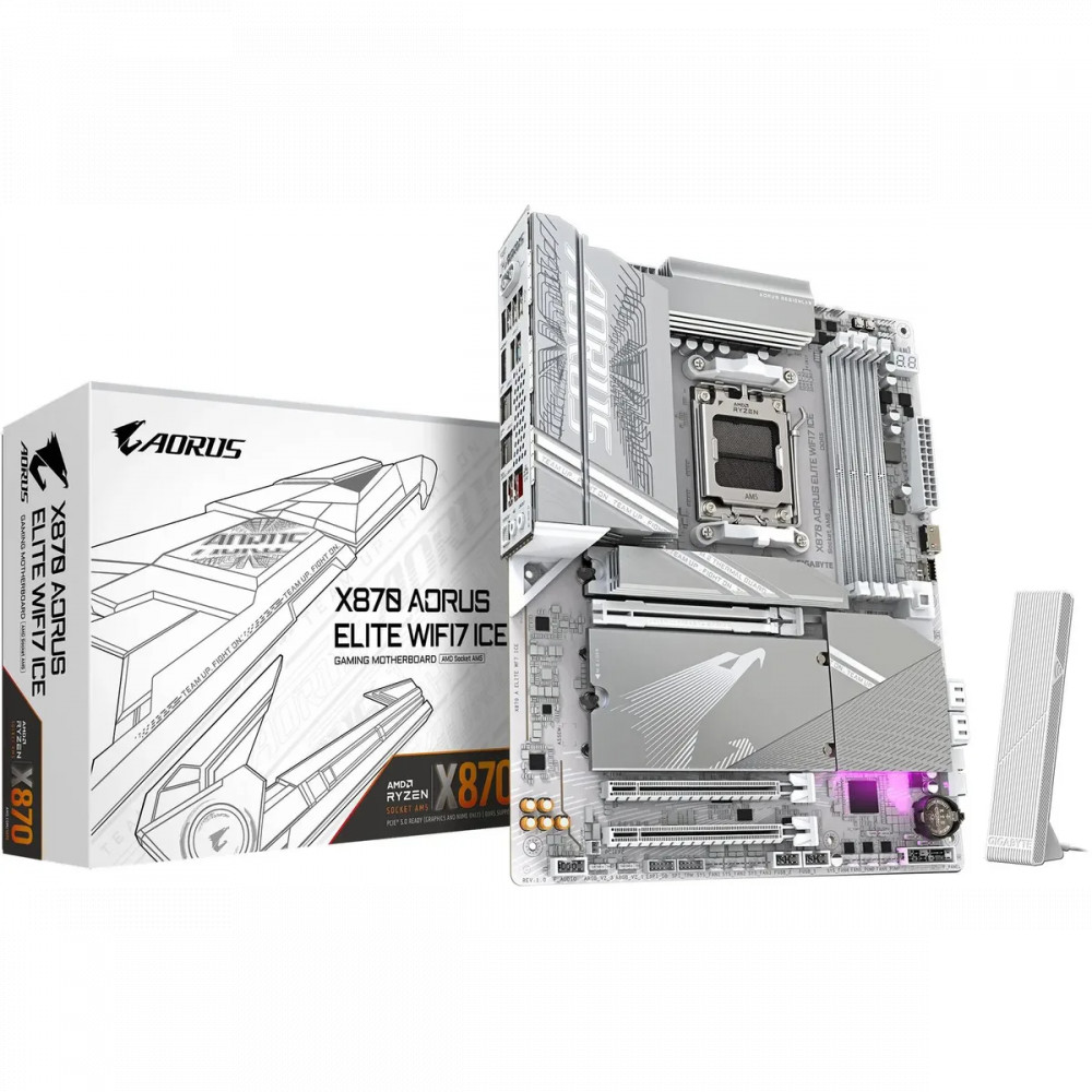 Материнская плата Gigabyte X870E A ELITE WF7 ICE ATX, AMD AM5 - миниатюра 12