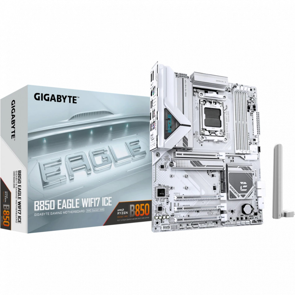 Материнская плата Gigabyte B850 EAGLE WF7 ICE ATX, AMD AM5 - миниатюра 8