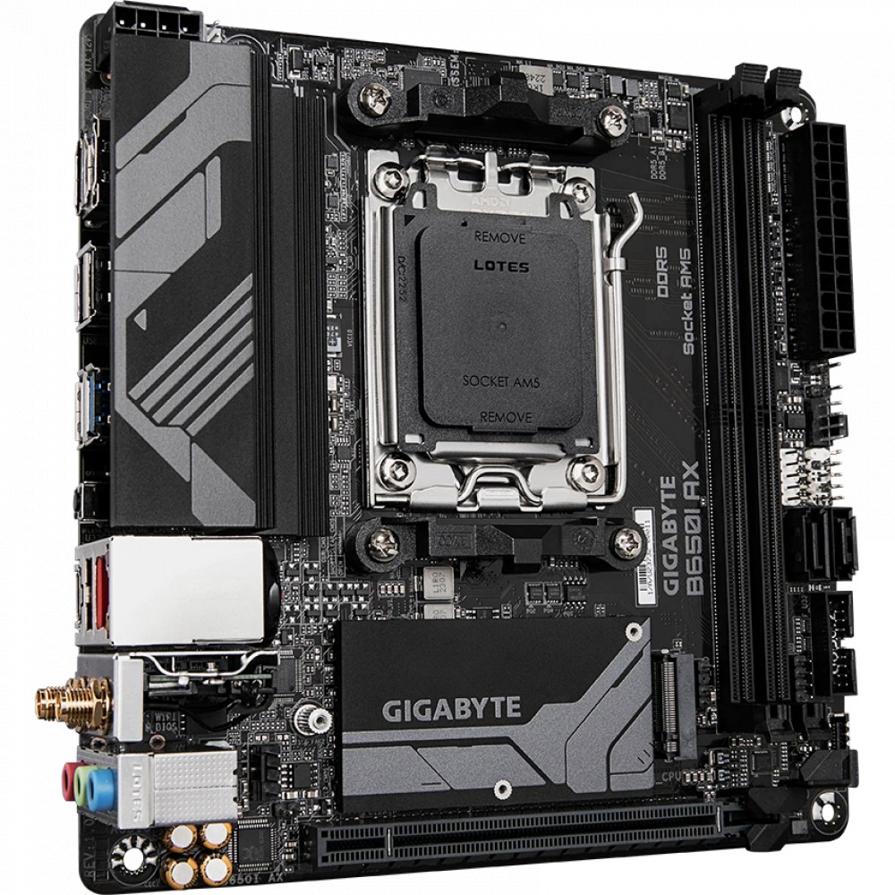Материнская плата Gigabyte B650I AX Mini-ATX, AMD AM5 - миниатюра 6