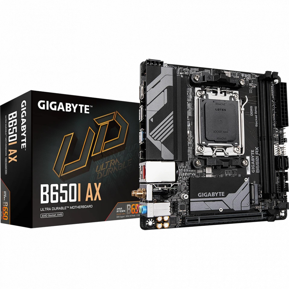 Материнская плата Gigabyte B650I AX Mini-ATX, AMD AM5 - миниатюра 8