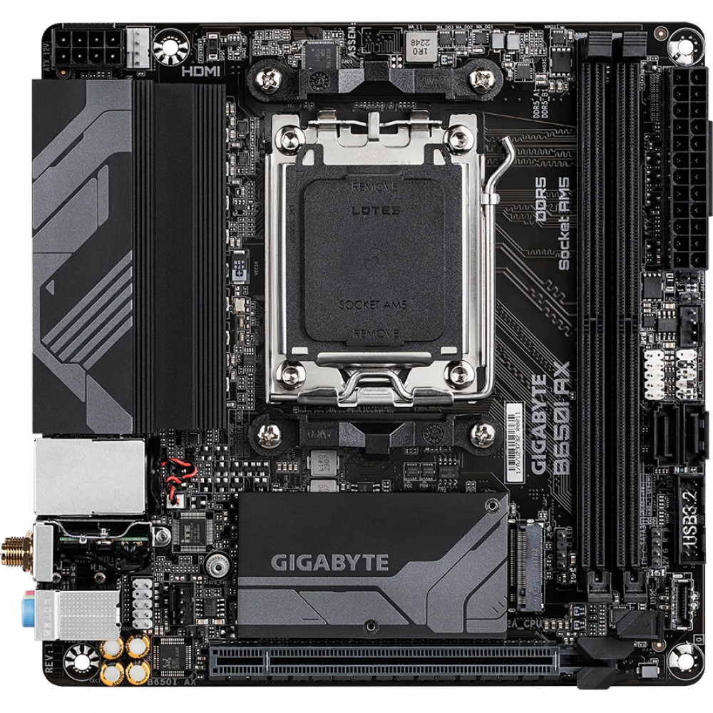 Материнская плата Gigabyte B650I AX Mini-ATX, AMD AM5 - миниатюра 5