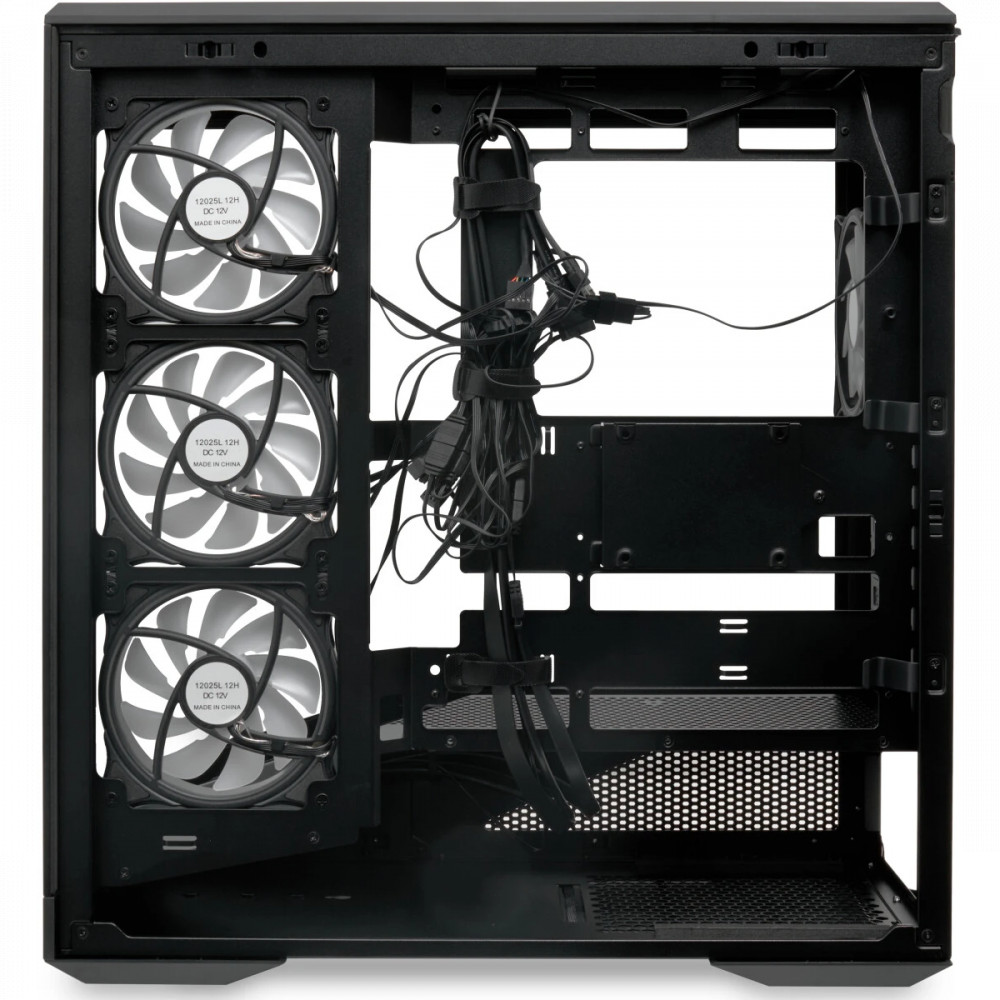 Корпус HSPD F711-TGBK-ARGB Black F711-TGBK- ARGB Mid-Tower - миниатюра 10