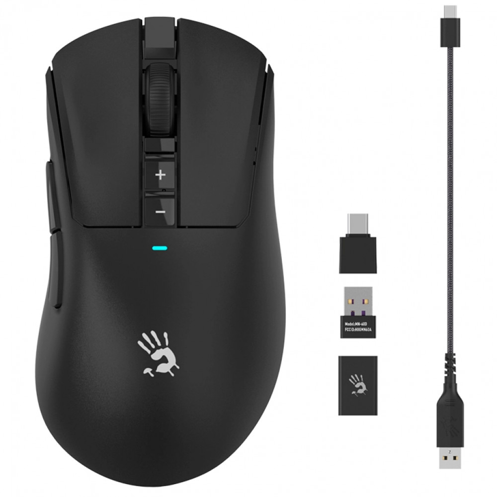 Мышь Bloody R73 Ultra Black Игровые, Беспроводная - миниатюра 4