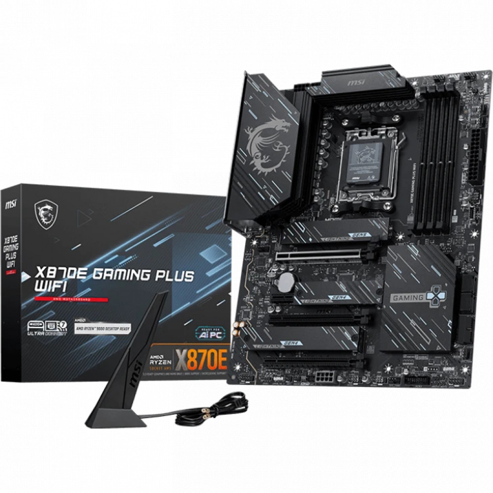 Материнская плата MSI X870E GAMING PLUS WIFI ATX, AMD AM5 - миниатюра 10