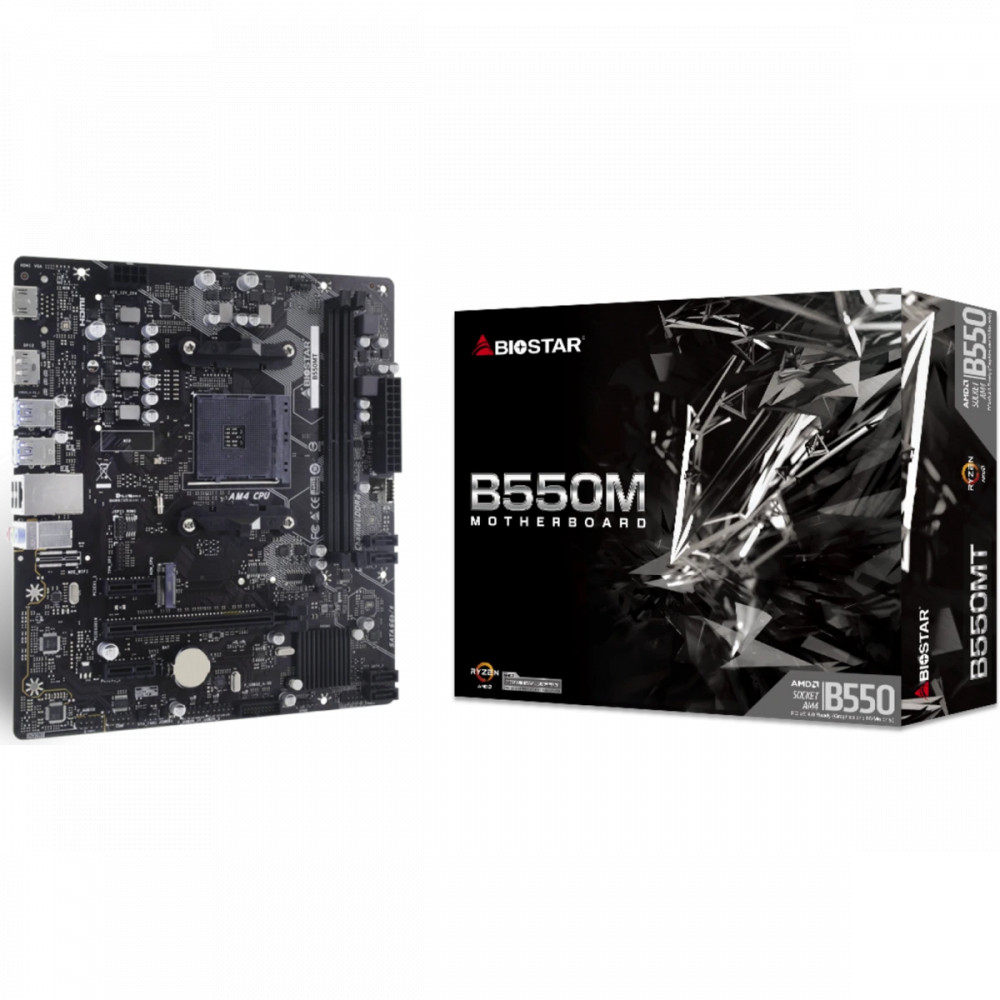 Материнская плата BIOSTAR B550MT Micro-ATX, AMD AM4 - миниатюра 8