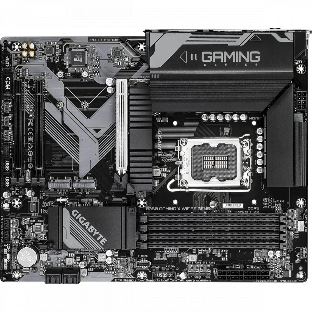 Материнская плата Gigabyte B760 G X WF6E GEN5 ATX, LGA 1700 - миниатюра 6