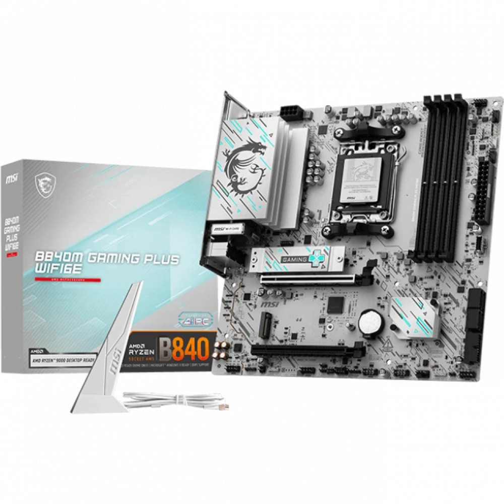 Материнская плата MSI B840M GAMING PLUS WIFI6E Micro-ATX, AMD AM5 - миниатюра 4