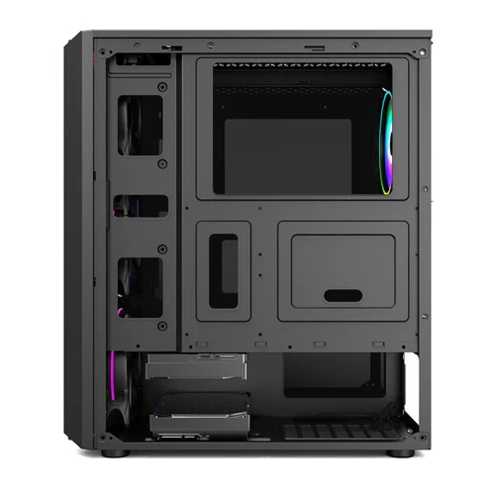 Корпус 1STPLAYER Rainbow RB-4 Black RB-4-BK-1F5M Mid-Tower - миниатюра 6