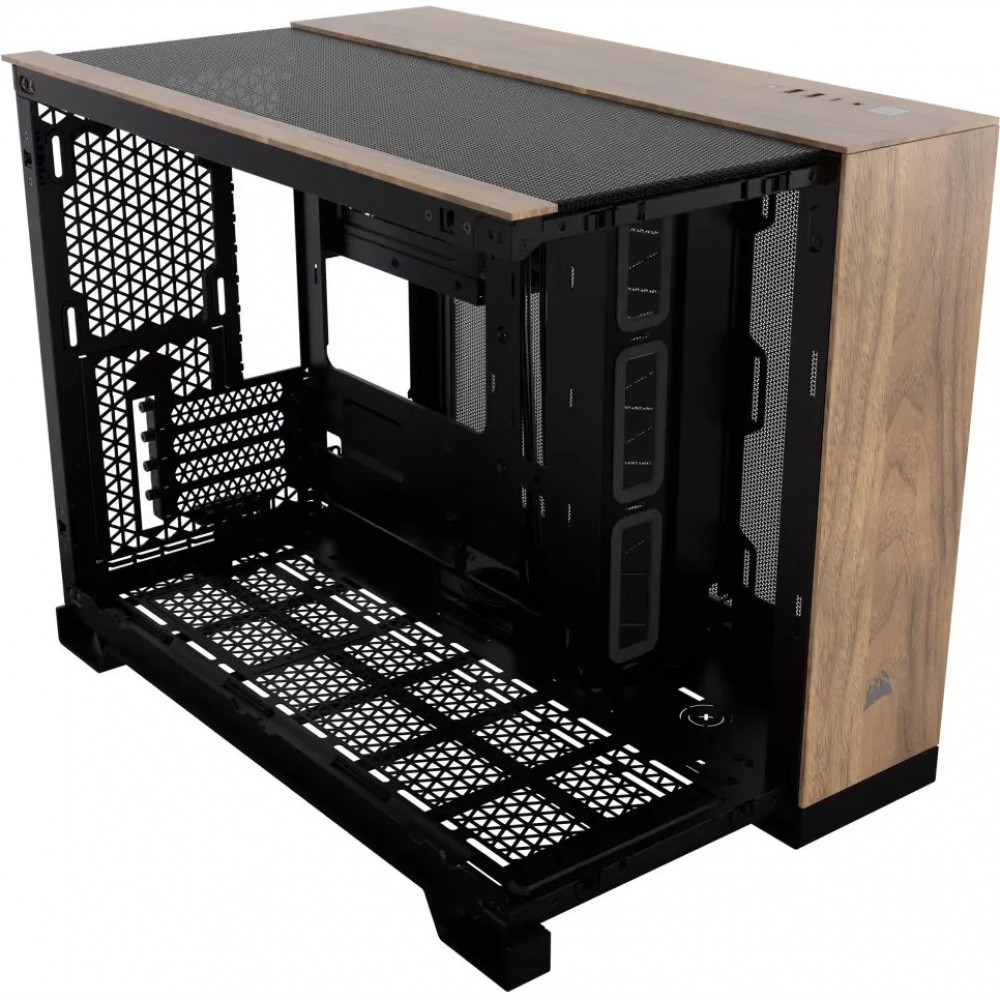 Корпус Corsair 2500X Black - Walnut Wood CC-9011286-WW Mid-Tower - миниатюра 7