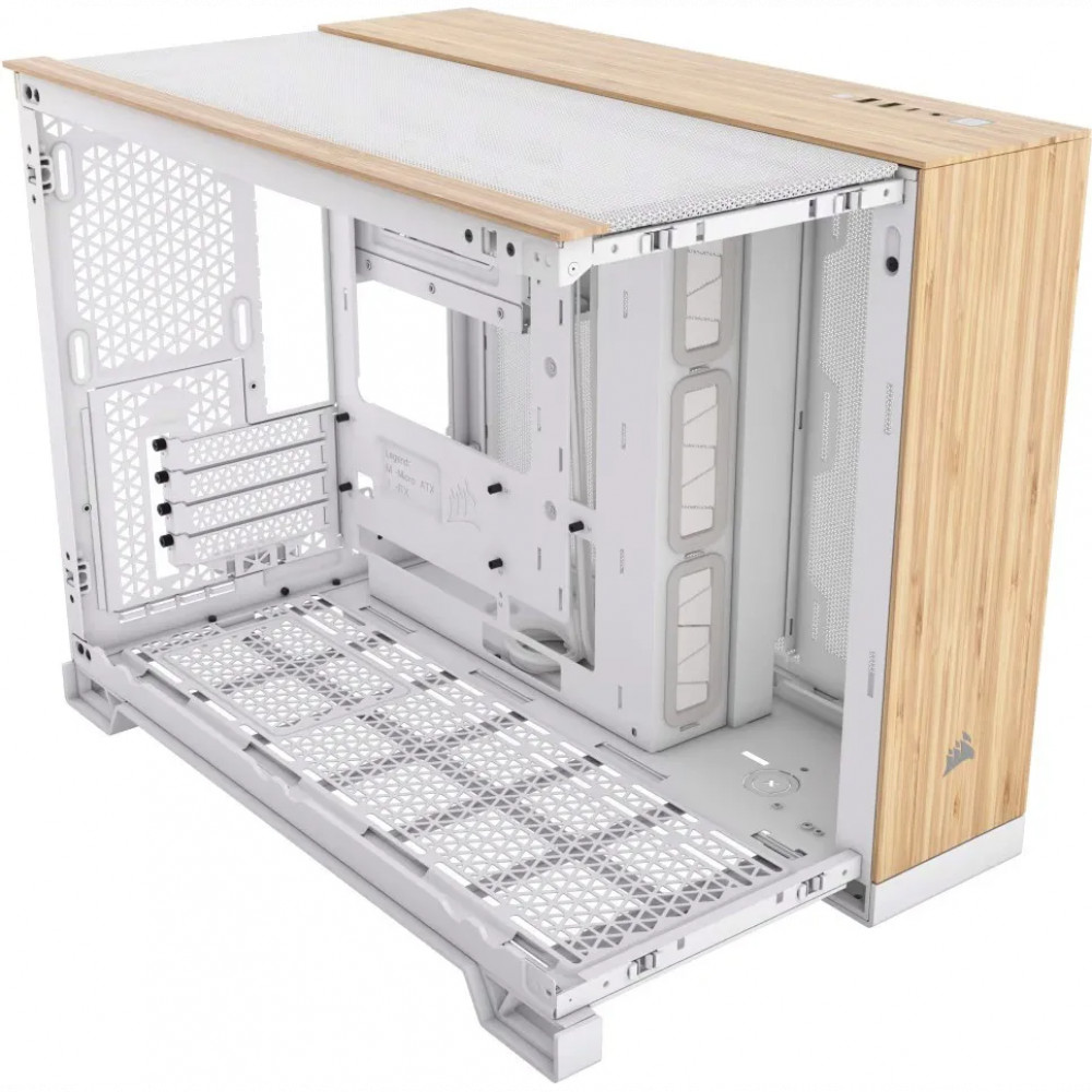 Корпус Corsair 2500X White - Bamboo Wood CC-9011288-WW Mid-Tower - миниатюра 7