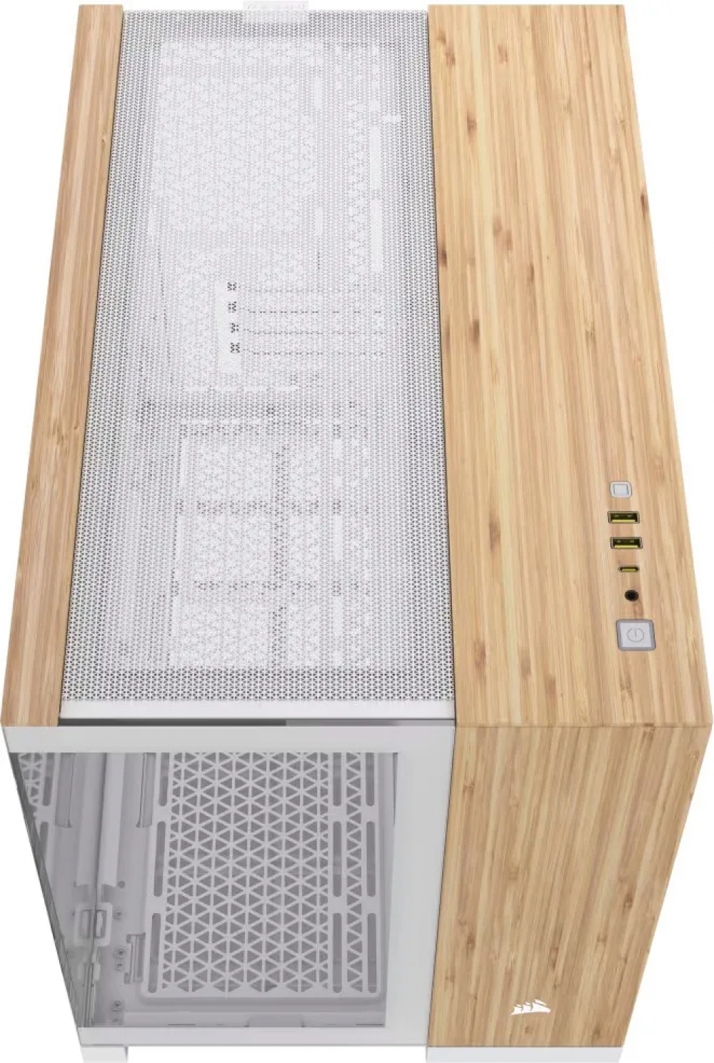 Корпус Corsair 2500X White - Bamboo Wood CC-9011288-WW Mid-Tower - миниатюра 9