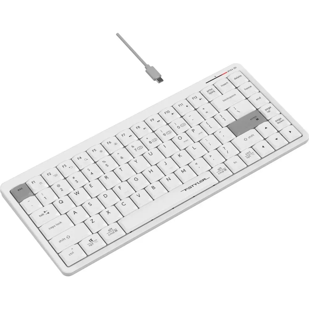 Клавиатура A4Tech Fstyler FBX53C White Беспроводная, Bluetooth - миниатюра 8