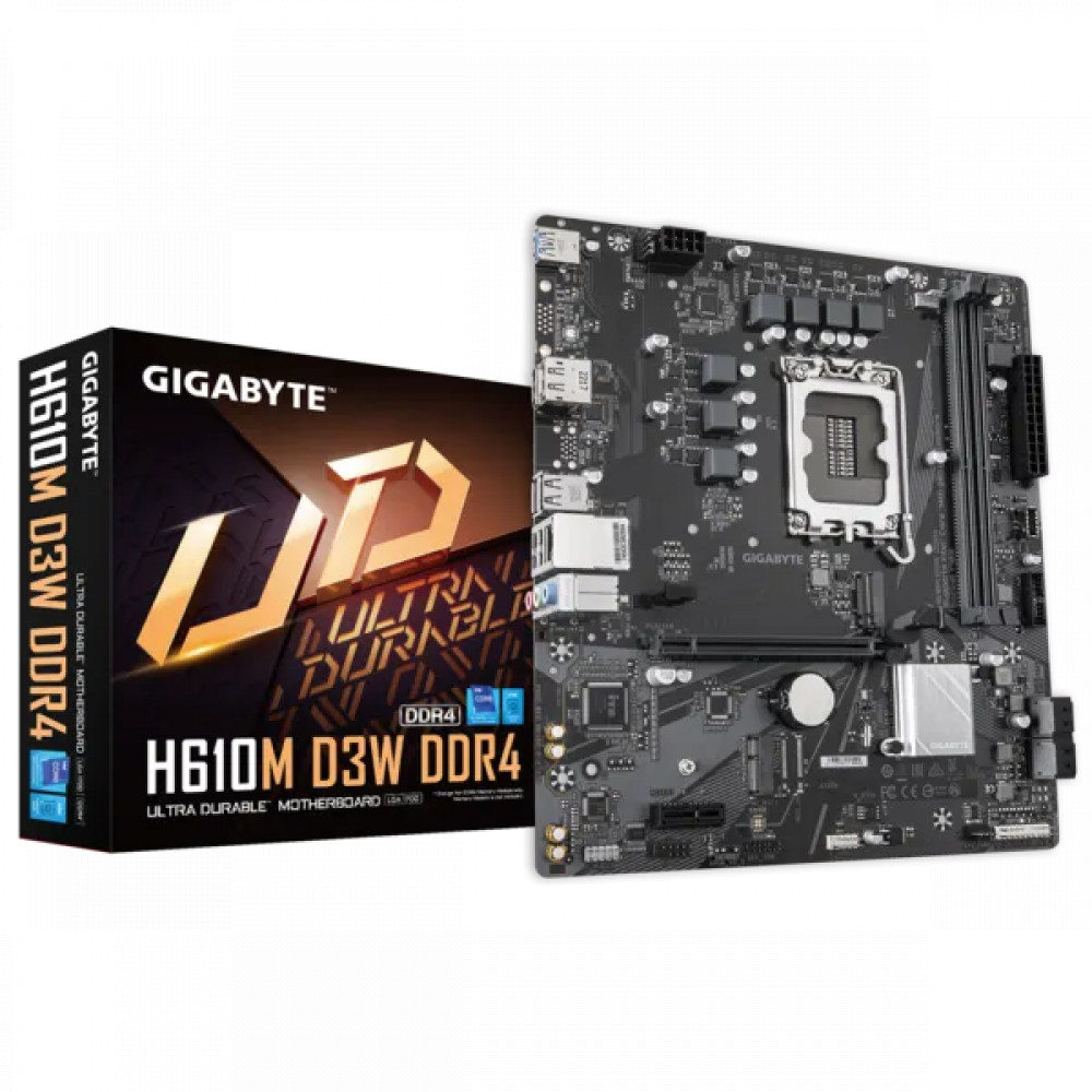 Материнская плата Gigabyte H610M D3W DDR4 Micro-ATX, LGA 1700 - миниатюра 8
