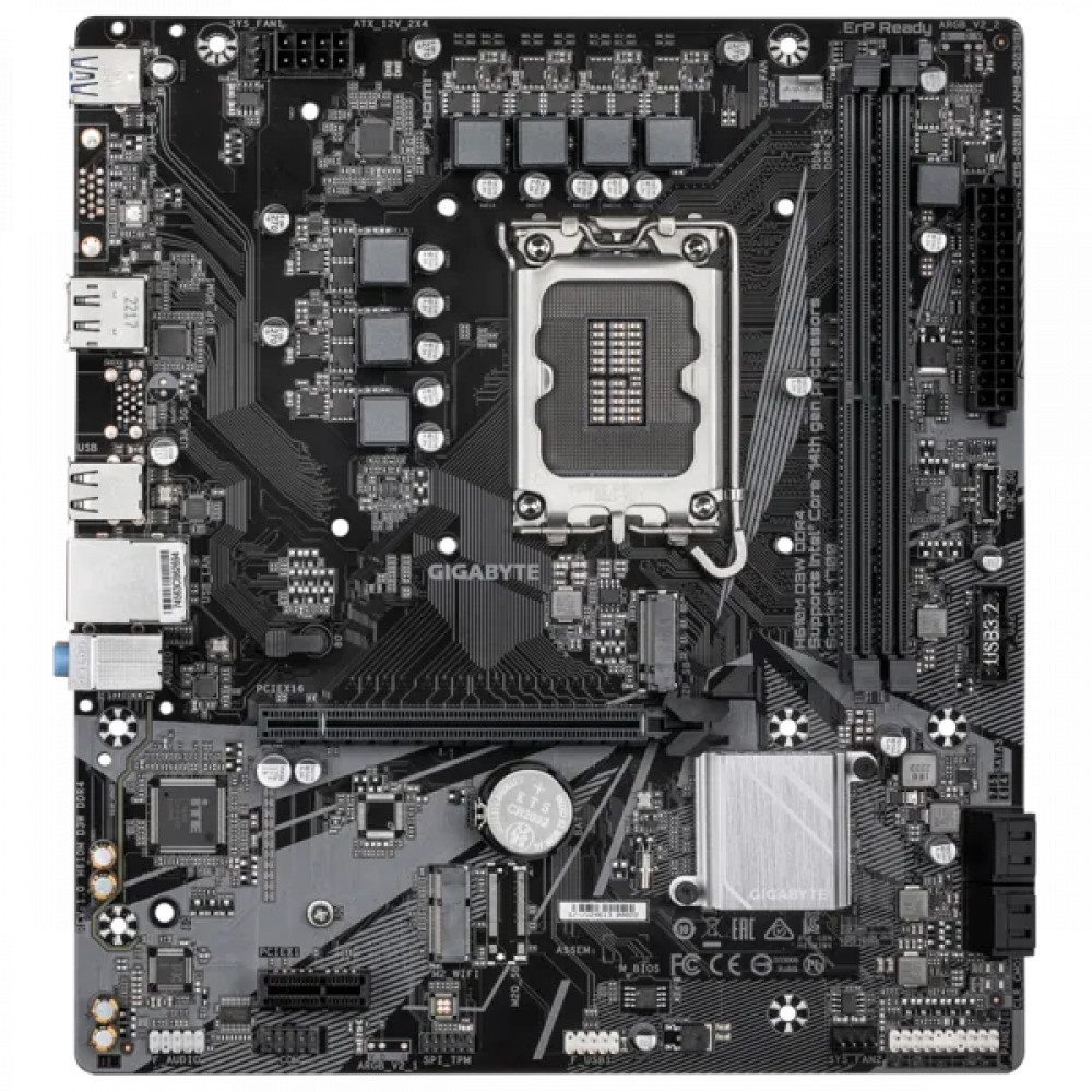 Материнская плата Gigabyte H610M D3W DDR4 Micro-ATX, LGA 1700 - миниатюра 6