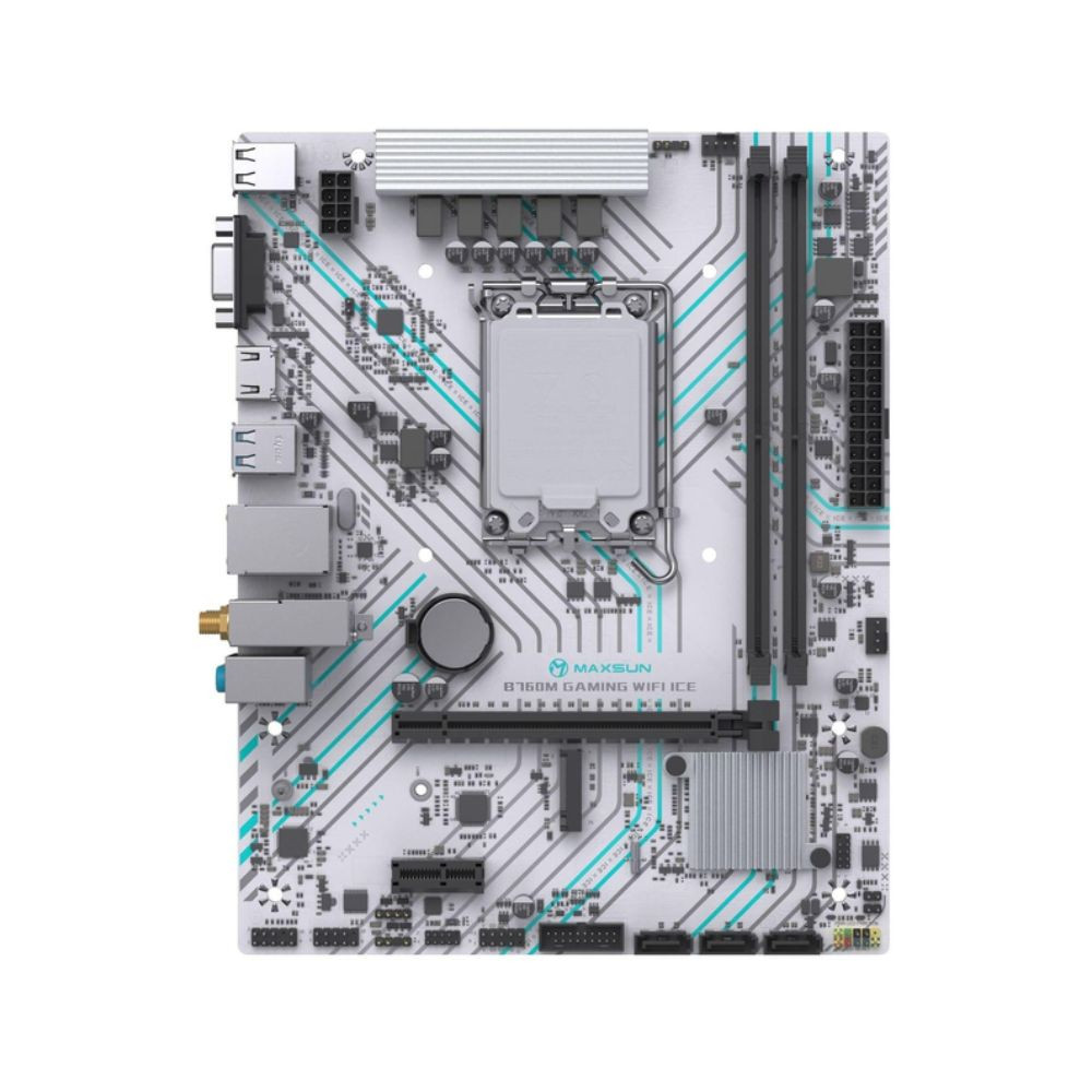 Материнская плата Maxsun B760M Gaming WIFI Ice MS-B760M GAMING WIFI ICE Micro-ATX, LGA 1700 - миниатюра 4