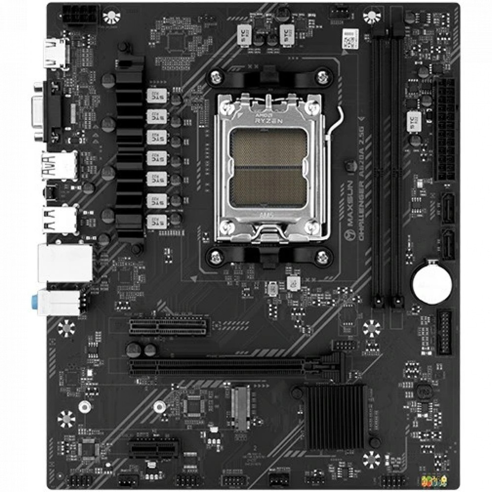 Материнская плата Maxsun Challenger A620A 2.5G MS-Challenger A620A 2.5G Micro-ATX, AMD AM5 - миниатюра 6
