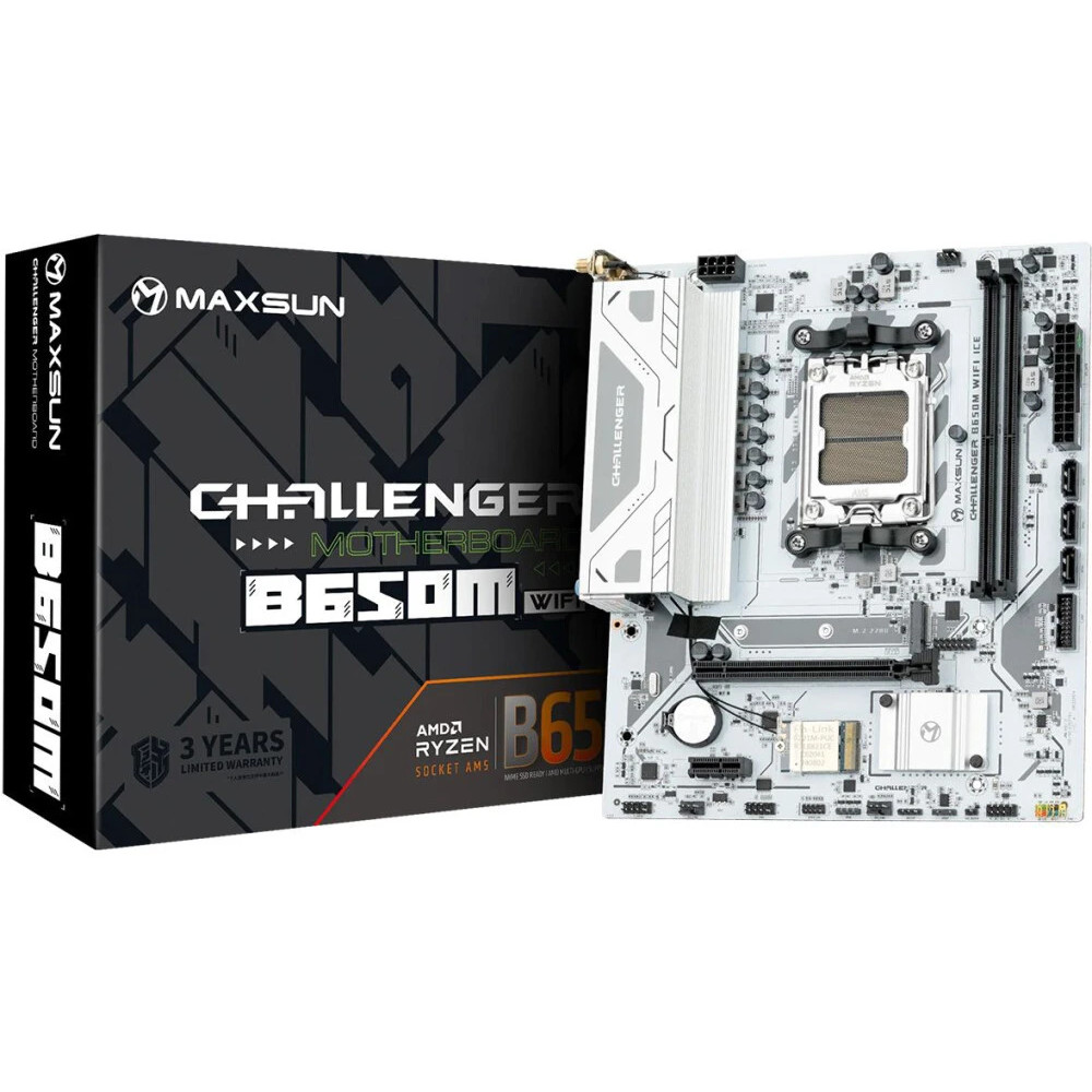 Материнская плата Maxsun Challenger B650M WIFI ICE MS-Challenger B650M WIFI ICE Micro-ATX, AMD AM5 - миниатюра 10